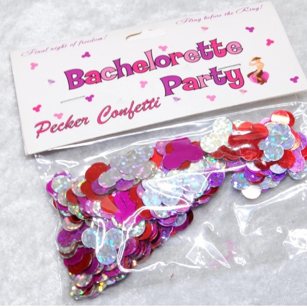 Bachelorette Party Confetti Pecker Shape